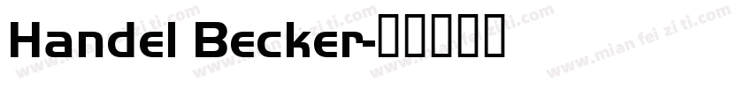 Handel Becker字体转换